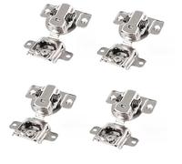 Getdoublerich Cerniera con apertura verso l'interno, cerniera di smorzamento a molla regolabile 3D, chiusura silenziosa a buffer con chiusura ammortizzata, cerniera per porta dell'armadio per mobili