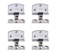 Getdoublerich Cerniere in vetro, 4 pezzi, morsetto regolabile per porta da bagno, doccia, armadietto, vetrine chiuse, resistenti