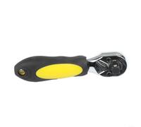 Getdoublerich Chiave a cricchetto a 72 denti a doppia testa, strumento affidabile per lavori di manutenzione e riparazione dell'auto (giallo)
