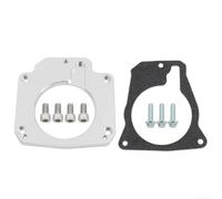 Getdoublerich Drive By Wire - Adattatore per corpo acceleratore LS 3 Bolt TB su collettore di aspirazione a 4 bulloni, soluzione di conversione della piastra distanziale in alluminio CNC