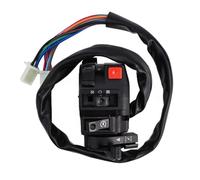 Getdoublerich Interruttore manubrio moto 22 mm controllo sinistro per indicatori di direzione, starter fari abbaglianti anabbaglianti, adatto per la maggior parte delle moto da cross per ATV