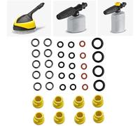 Getdoublerich Kit di guarnizioni O-Ring per idropulitrice Karcher K2 K3 K4 K5 K6 per idropulitrice K7, 8 ugelli e 10 rondelle, set di ricambio compatibile con K1 K1400 WV50 Plus