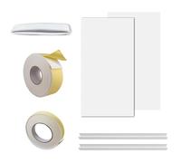 Getdoublerich Kit di pannelli isolanti laterali per condizionatore d'aria in due pezzi con strisce di tenuta EVA per unità AC 5000-22000 BTU, pannelli in schiuma per ridurre rumore e correnti d'aria