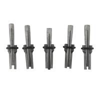Getdoublerich Kit di spaccatura roccia, 5 set, spessori da 5/8" con piume da 18 mm, strumento manuale per la rottura di cava di calcestruzzo