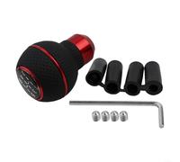 Getdoublerich La nostra leva del cambio in pelle a 5 velocità si adatta alla maggior parte delle auto manuali e SUV senza sforzo (rosso)