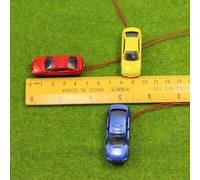 Getdoublerich Mini decorazione modellini auto, 20 pezzi 1:87 ~ 1:100 H0 Medium Glow Model Cars 45 * 16 * 11 MM per la decorazione del giardinaggio, decorazione della scena del treno