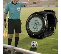 Getdoublerich Orologio digitale da arbitro di calcio, timer multifunzione per allenatori, cronometro, orologio sportivo con retroilluminazione, cronometro di memoria