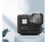 Getdoublerich Pellicola protettiva in vetro temperato 9H per Gopro-LIT, ultra HD, trasparente, antigraffio, con kit ll, maggiore sensibilità al tocco, confezione da 3