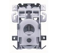 Getdoublerich Puleggia per porta scorrevole con meccanismo a camma regolabile da 0 a 32 mm, cuscinetti a sfera sigillati, capacità di carico 60 kg, struttura in metallo e plastica, per pareti