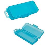 Getdoublerich Scatola portaoggetti in plastica per lame per pialla elettrica 82/90, custodia compatta per utensili e plettri, supporto portatile sicuro con scomparti versatili