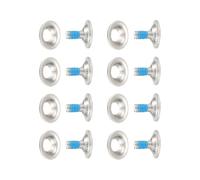 Getdoublerich Set di viti per piastra di attacco snowboard in acciaio inossidabile 304, M6 x 17 mm, bulloni di montaggio con rondelle per la maggior parte degli attacchi, 8 set argento