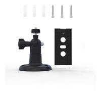 Getdoublerich Supporto da parete regolabile a 360° per riflettore ad anello Cam Plus/Pro batteria, staffa per telecamera di sicurezza in ABS per esterni e interni, nero