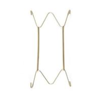 Getdoublerich Supporto da parete regolabile per piatto a molla, invisibile, per piatto rotondo quadrato, decorazione per la casa, oro, 20-40 cm