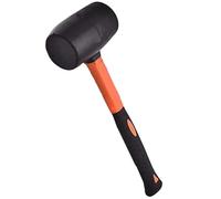 Getdoublerich Ventosa in ferro per riparazione pavimenti con 7 cuscinetti e martello antirumore per un fissaggio rapido su superfici ruvide