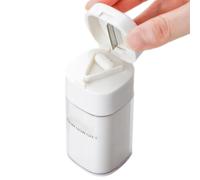 Geteawily Tagliapillole, frantoio e tagliapillole - Frantoio divisore per compresse con contenitore per pillole - Tagliapillole 4 in 1, Frantumatore per pillole per piccole pillole, Bicchiere
