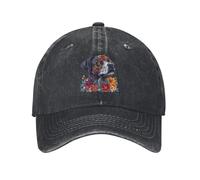 Geteruichi Berretto da baseball Messico Pitbull colorato floreale cotone uomo cappello sportivo berretti neri