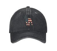 Geteruichi Berretto da baseball Patriotic-Pitbull-Bandiera Americana Cotone Uomo Cappello Sport Caps Nero