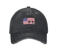 Geteruichi Cappello da baseball Retro American-Wrestling Cotone Mens Cappello Sport Caps Nero