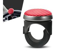 getfay 1 supporto per volante auto, 6,2 x 5 x 3,8 cm, in silicone antiscivolo, con una sola mano, manopola di controllo del volante girevole a 360 gradi, universale per auto (rosso)