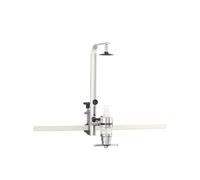 getgastro Dosatore per liquori da 2 cl con adattatore universale per bottiglie, cromato, stazione dosatrice per bar e gastronomia, supporto da tavolo in alluminio, per bottiglie da 0,7 l a 2 l