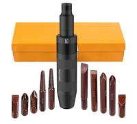 GETLITOOL 12PZ Set Cacciavite a Percussione 1/2", Cacciavite Manuale e Adattatore, Estrattore Viti Danneggiate, Punte PH2 PH3 SL9 SL10 da 35/70 mm, Acciaio S2, Valigetta Portatile per Auto e Officina