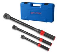GETLITOOL Set Chiavi Dinamometriche 1/4" 3/8" 1/2", 3 Pezzi con Cricchetto Reversibile 72 Denti in Acciaio Legato, Chiave Dinamometrica per Bici, Moto e Auto, Gamma di Coppia 5-25Nm 10-60Nm 20-210Nm