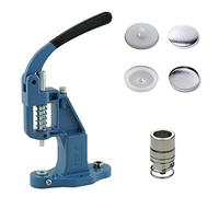 Getmore Crafts Set di pressa per bottoni con leva, utensili per bottoni e 50 pezzi vergini a bottone, 36, bianco, plastica, pressa a mano, fai da te, per bottoni in pelle, per tappezzeria fai da te.