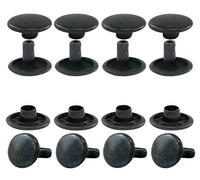 GETMORE Parts Rivetti cavi a doppia testa, doppi rivetti cavi, doppio rivetto, acciaio, in due parti - a partire da 100 pezzi, nero, 6 mm