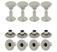 GETMORE Parts Rivetti cavi, testa singola, rivetti a testa singola, chiusi su un lato, in acciaio - da 100 pezzi, 6 mm, argento nichelato