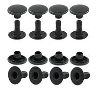 GETMORE Parts Rivetto Vuoto, Testa Unica, Acciaio, 100 Pezzi - Nero, 12 mm