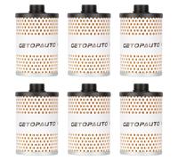 GETOPAUTO Elemento filtrante per serbatoio carburante compatibile con benzina e diesel, separato, 30 micron, con foglio protettivo (set da 6)