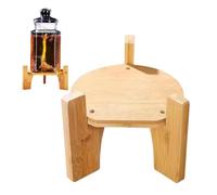 Getränkespenderständer, Wasserspenderständer Runder Halter multifunktional | Getränkespenderständer - Runder Holzsockel, langlebig & stabil, ideal für Glas-Getränkespender bei Partys, Buffets & Zuhause
