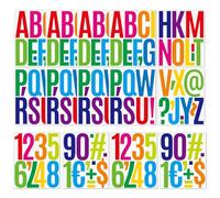 GETRICH 12.5CM Lettere Adesive, 12 Fogli Adesivi Lettere e 4 Fogli Numeri Adesivi, Fai da te Adesivi Lettere Alfabeto in Vinile per Scrapbooking, Cassette Postali Biglietti di Auguri, Artigianato-1