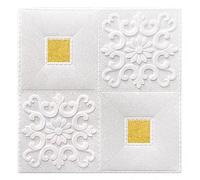 GETSTREE Pannelli for controsoffitto in PVC autoadesivi, colla decorativa a goccia for pannelli for controsoffitti sospesi, flessibili e resistenti alle crepe (10 pezzi)(Yellow)