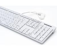 Gett GCQ CleanType Easy Basic USB Spray Water -Tight AntimicRobielle Oberflaeche White 105 Keys (CH) (KL25206)