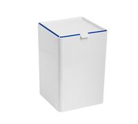 GETTACARTE PATTUMIERA A PEDALE CESTINO BAGNO BIANCO BLU 4 LITRI INFRANGIBILE