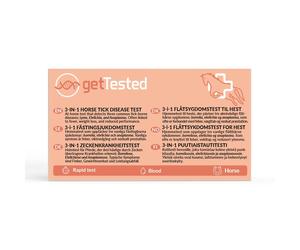GetTested Test 3 in 1 per le malattie trasmesse dalle zecche nei caval