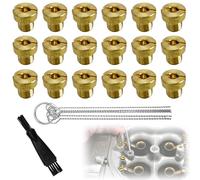 Getti Carburatore,25 Ugelli Getti 6mm per Scooter, Carburatore Dell'Orto PHBN-PHVA Dimensione 55, 60, 65, 70, 75, 80, 85, 90, 95, 100, 105, 110, 115, 120, 125, 125, 125, 100, 105, 110, 115, 120, 125