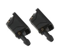 Getti di lavaggio per parabrezza auto, 2 pezzi, universale, per tergicristalli, regolati, a 4 vie, ugello spray per parabrezza, adatto per braccio da 9 mm, 8 mm, larghezza 4 mm, spessore 4 mm