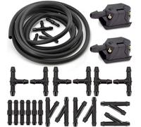 Getti Lavavetri per Parabrezza Compatibile Con Benz Per Sprinter W901 W902 W906 903 906 907 910 VS30 2 Pezzi Ugelli Lavavetri Per Auto E Kit Tubo Da 2 M(Nozzle-Hose-Joiner)