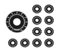 Gettimore 10 manopole per potenziometro WTH118 per piastra quadrante scala 0-100, diametro interno 10 mm, lega di alluminio, compatibile con RV24YN20S RV24YN WH118