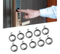 Gettimore 10 molle di ricambio per maniglie di porte interne, in acciaio inossidabile, nero, diametro interno 19 mm, diametro esterno 29 mm, compatibile con sinistra e destra