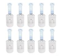 Gettimore 10pcs E14 Vite Presa Della Lampada di Plastica Bianco Supporto Candela Lampadina Lampada Da Soffitto Lampadario Lampada Da Parete Apparecchio per Sostituzione