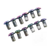 Gettimore 12Pcs Freno Viti A Disco Montagna Per Bici Vite Inox M5 X 10Mm Per T25 Freno Per Rotore Bulloni Mtb Per Biciclette Accessori di Riparazione Parti