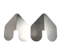 Gettimore 2 protezioni per chiglie in acciaio inox, 22,9 x 21,5 cm, resistenti all'usura, protezione per arco, antiruggine, per barche e navi