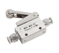 Gettimore 2 vie 1/8" valvola meccanica pneumatica di alluminio MOV-02, tipo On-Off del rullo di NC per la metropolitana di 6mm, pressione di esercizio 0-0.85MPA