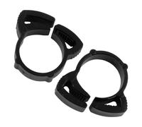 Gettimore 20 morsetti a cricchetto in plastica per tubi da giardino da 16 mm e 20 mm, clip a scatto con fissaggio sicuro, materiale durevole stabilizzato ai raggi UV, senza bisogno di attrezzi, nero