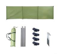 Gettimore 210D Oxford fornello da campeggio parabrezza 510 x 140 cm portatile antivento riparo per giardino spiaggia picnic efficiente carburante protezione fiamma verde