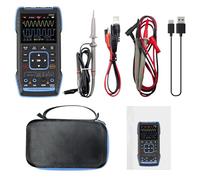 Gettimore 2C53T 3-in-1 Oscilloscopio Digitale Multimetro Generatore di Segnale, Doppio Canale 50MHz Larghezza di banda, 250MS/s Campionamento, 4.5-Digit True RMS, 3000mAh Batteria Portatile Tester