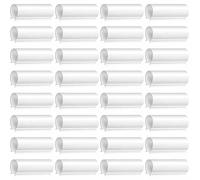 Gettimore 32 pezzi bianchi per clip in plastica tubi in PVC e condotti metallici, per morsetti resistenti tunnel serra, copertura fila e scudo per uccelli